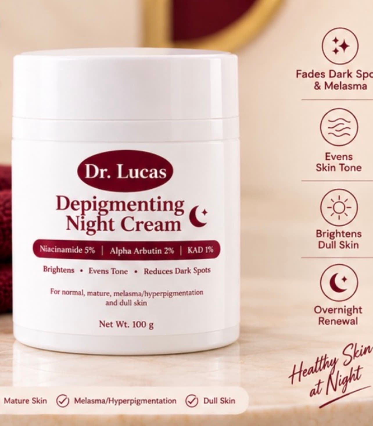 Dr lucas Depigmenting Night Cream 